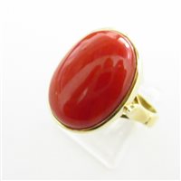 Anello Damiata Gioielli Donna in Oro giallo Corallo 3200/102/4-D199 - 3200/102/4-D199